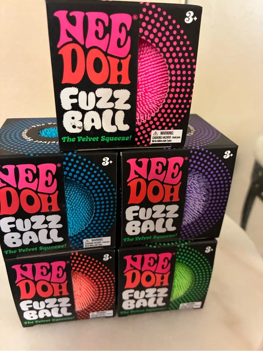 Fuzz Ball - Pink Velvet Squeeze